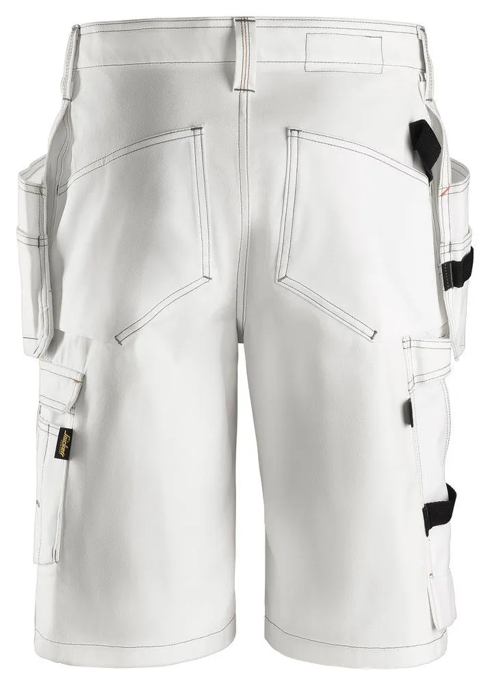 Snickers&#x20;3075&#x20;Painter&#x27;s&#x20;Shorts&#x20;with&#x20;Holster&#x20;Pockets&#x20;-&#x20;White