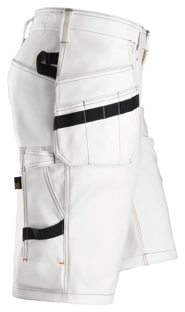 Snickers&#x20;3075&#x20;Painter&#x27;s&#x20;Shorts&#x20;with&#x20;Holster&#x20;Pockets&#x20;-&#x20;White