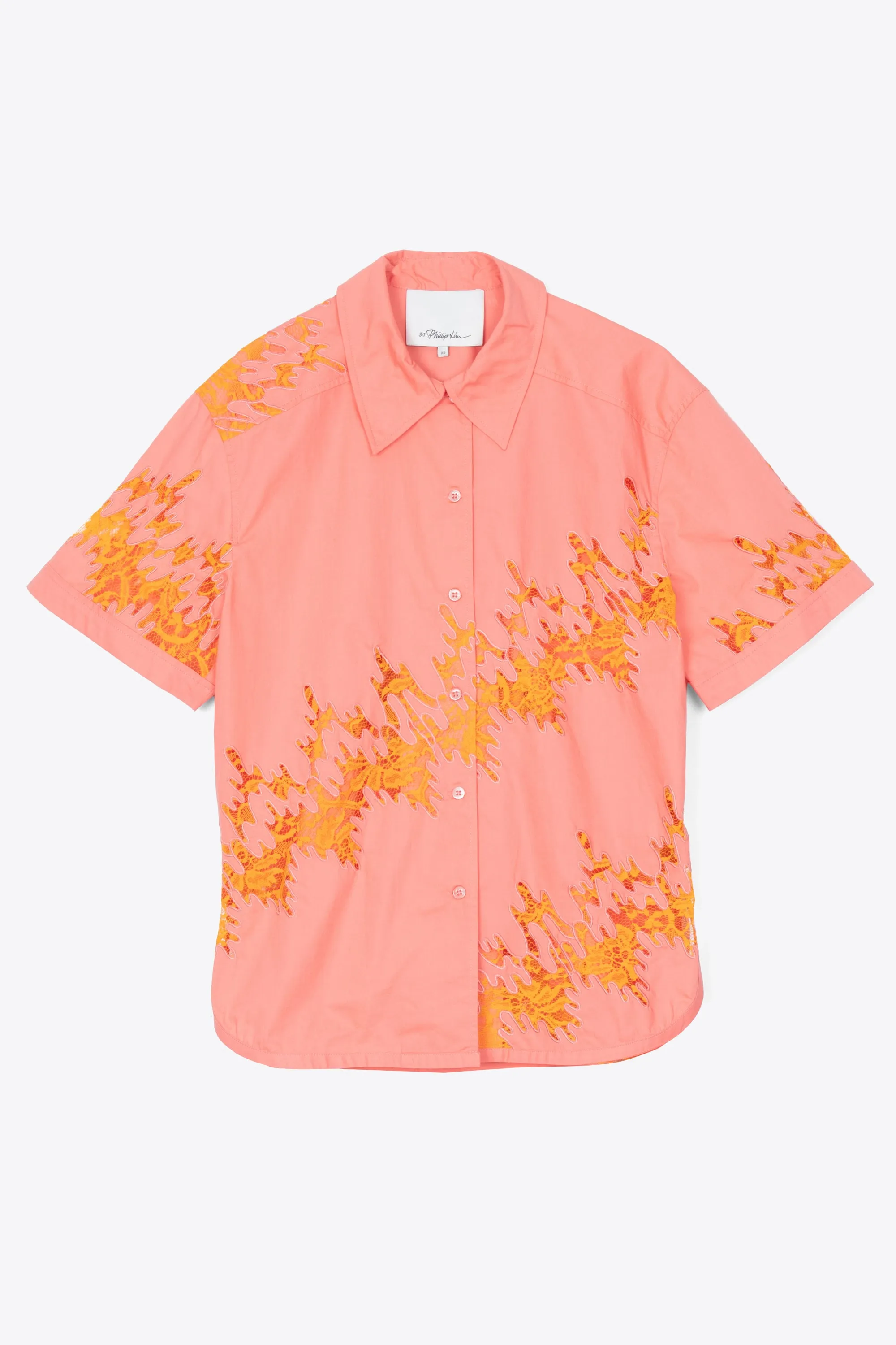 Squiggle Lace Camp Shirt