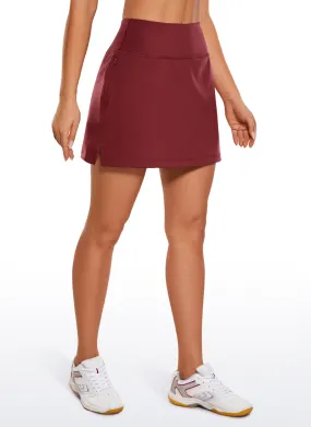 Stretch High Waist Tennis Skirts 15"