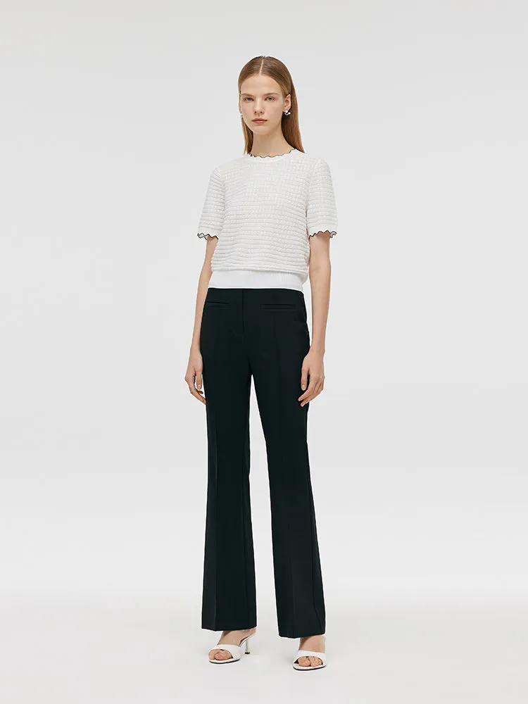 Stretch Micro-Flared Women Pants