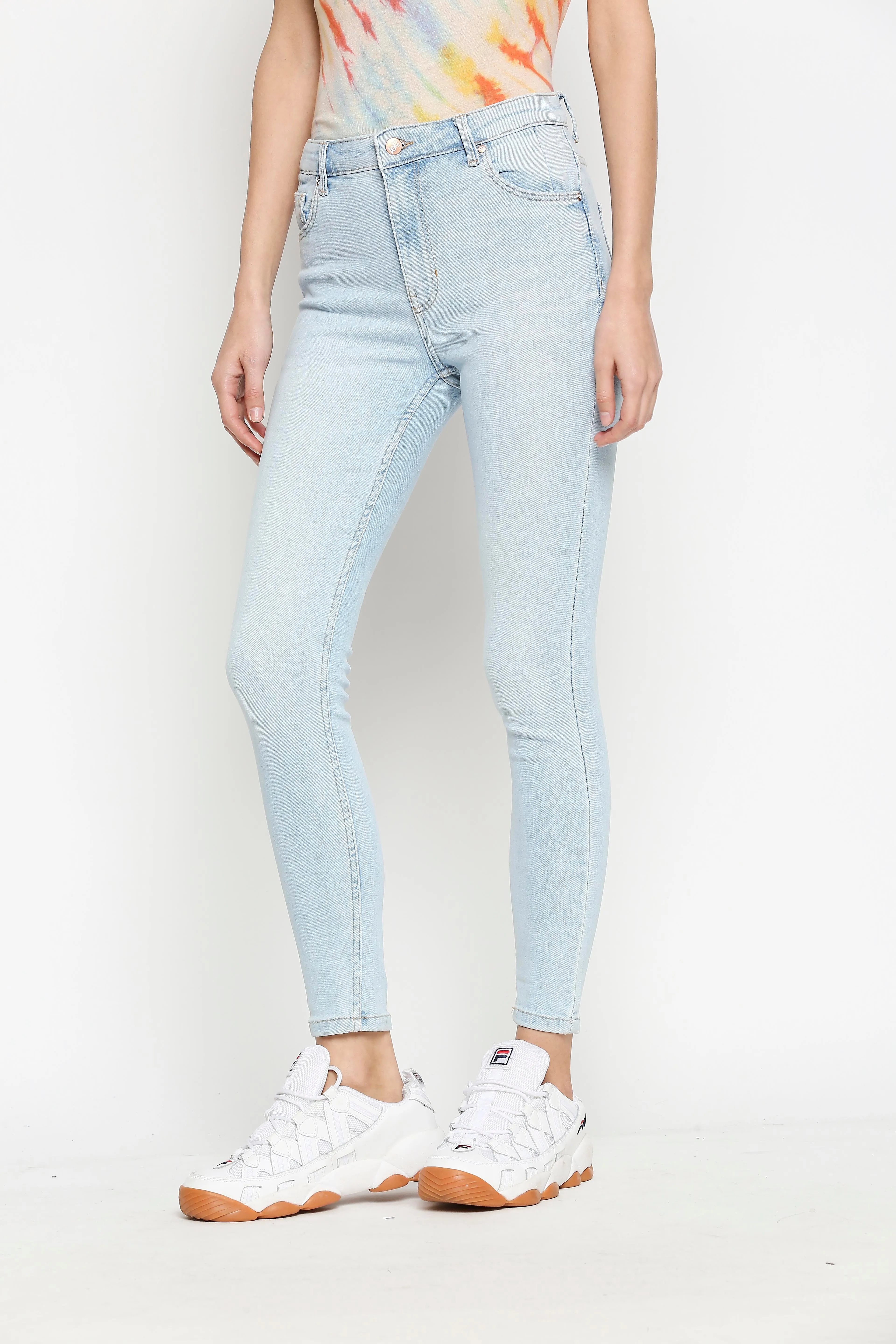 Vienna Highwaist Super Light Blue Skinny Jeans