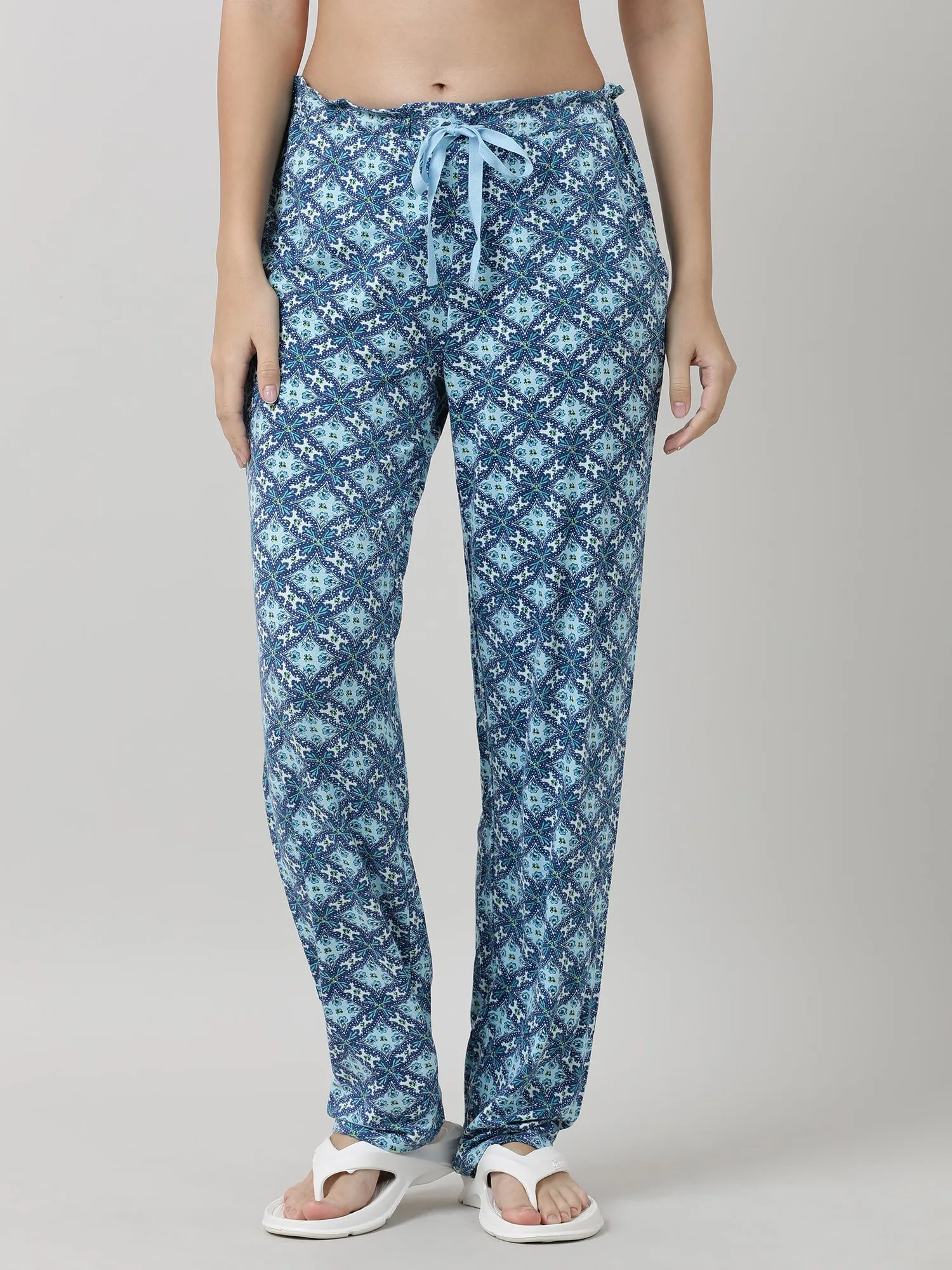 Women Indigo Printed  Lounge Pants