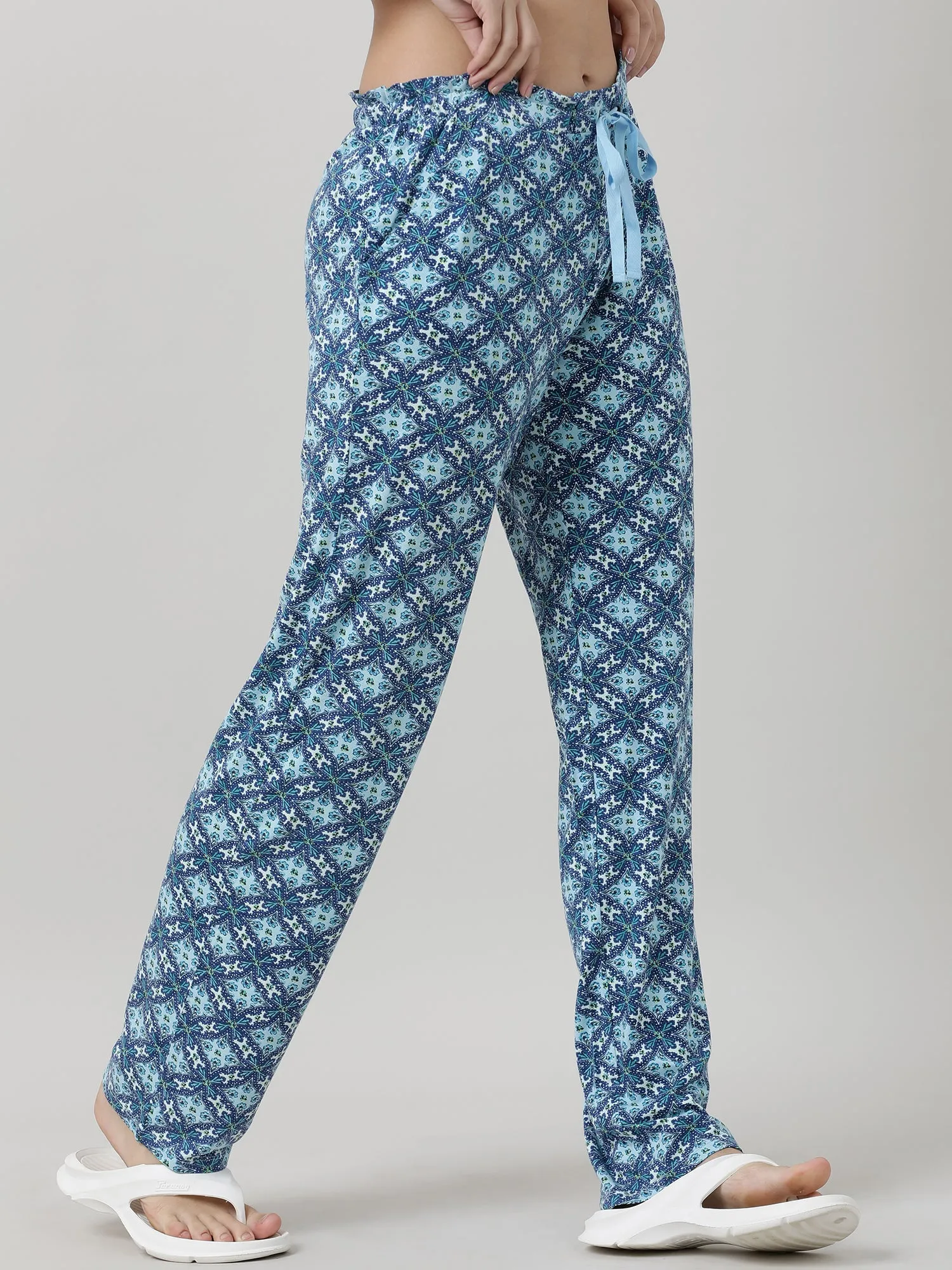 Women Indigo Printed  Lounge Pants