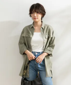 【WOMEN】Healthy denim Almond デニムシャツ