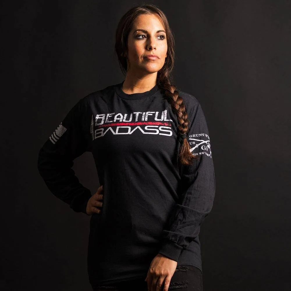 Women's Beautiful Badass Long Sleeve - Black