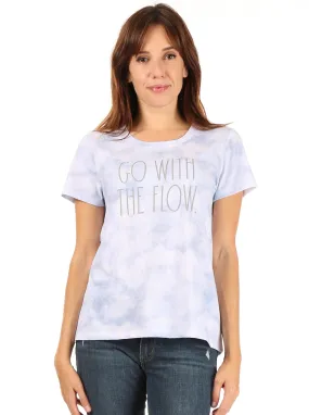 Women's "GO WITH THE FLOW" Short Sleeve Icon T-Shirt