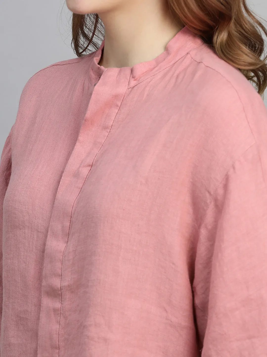 Women's Rose Linen Regular Fit Blouse