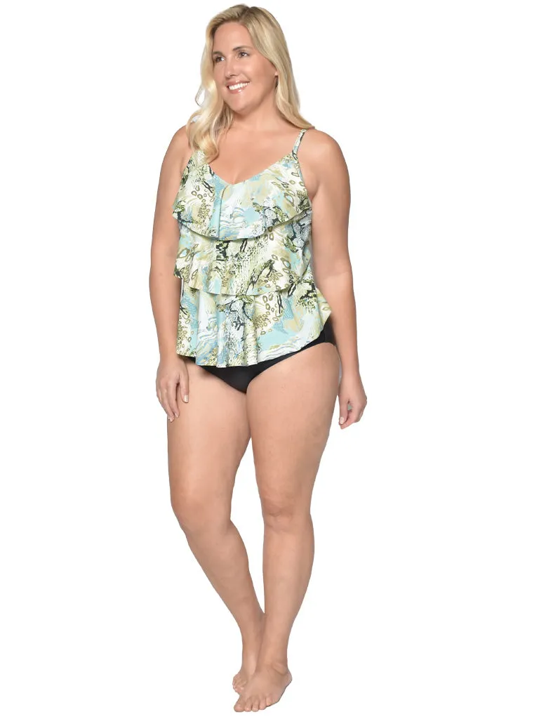 Women's Swimwear in vibrantly colored prints in Missy sizes - 8-16.