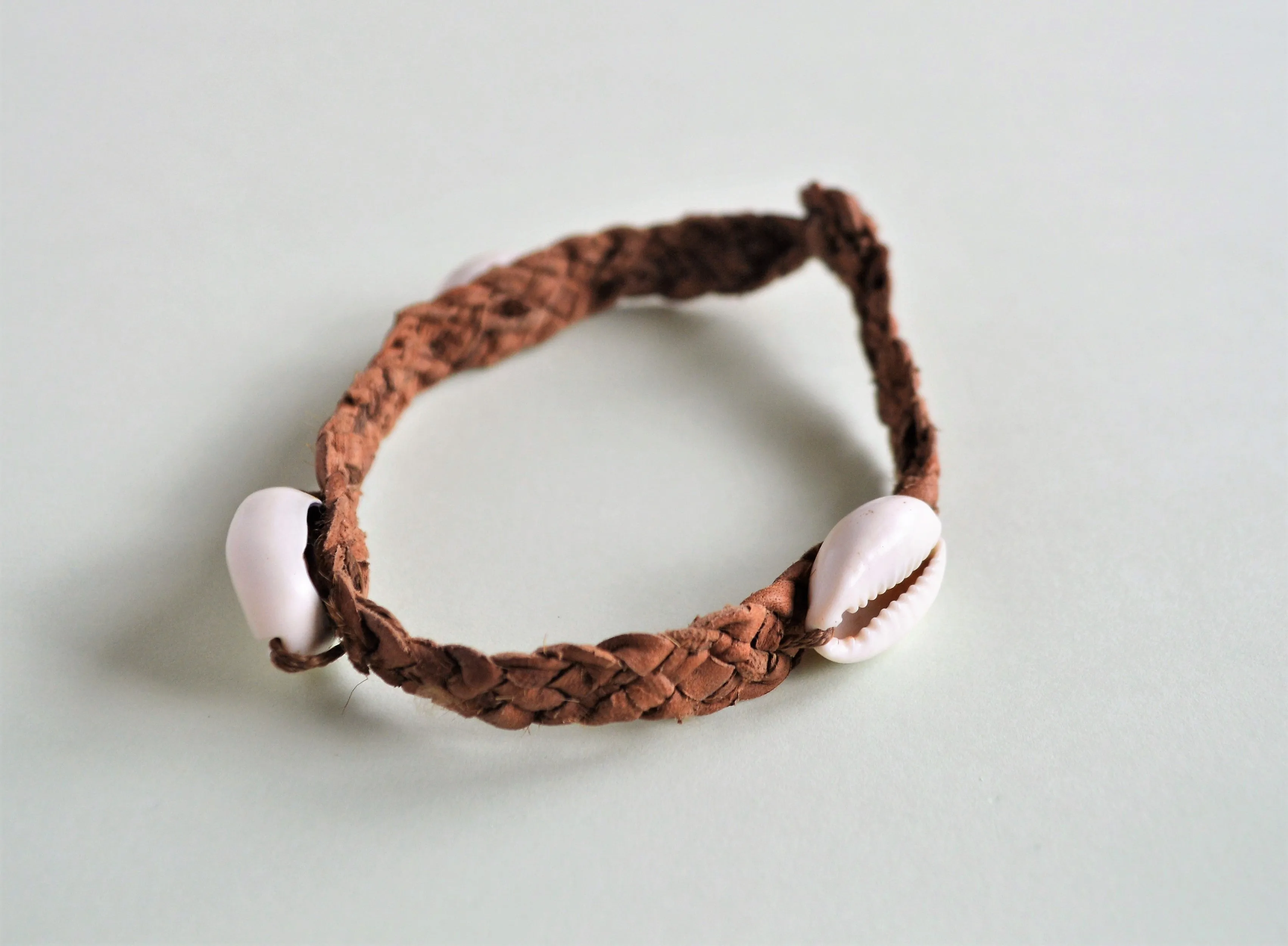 Woven leather bracelet