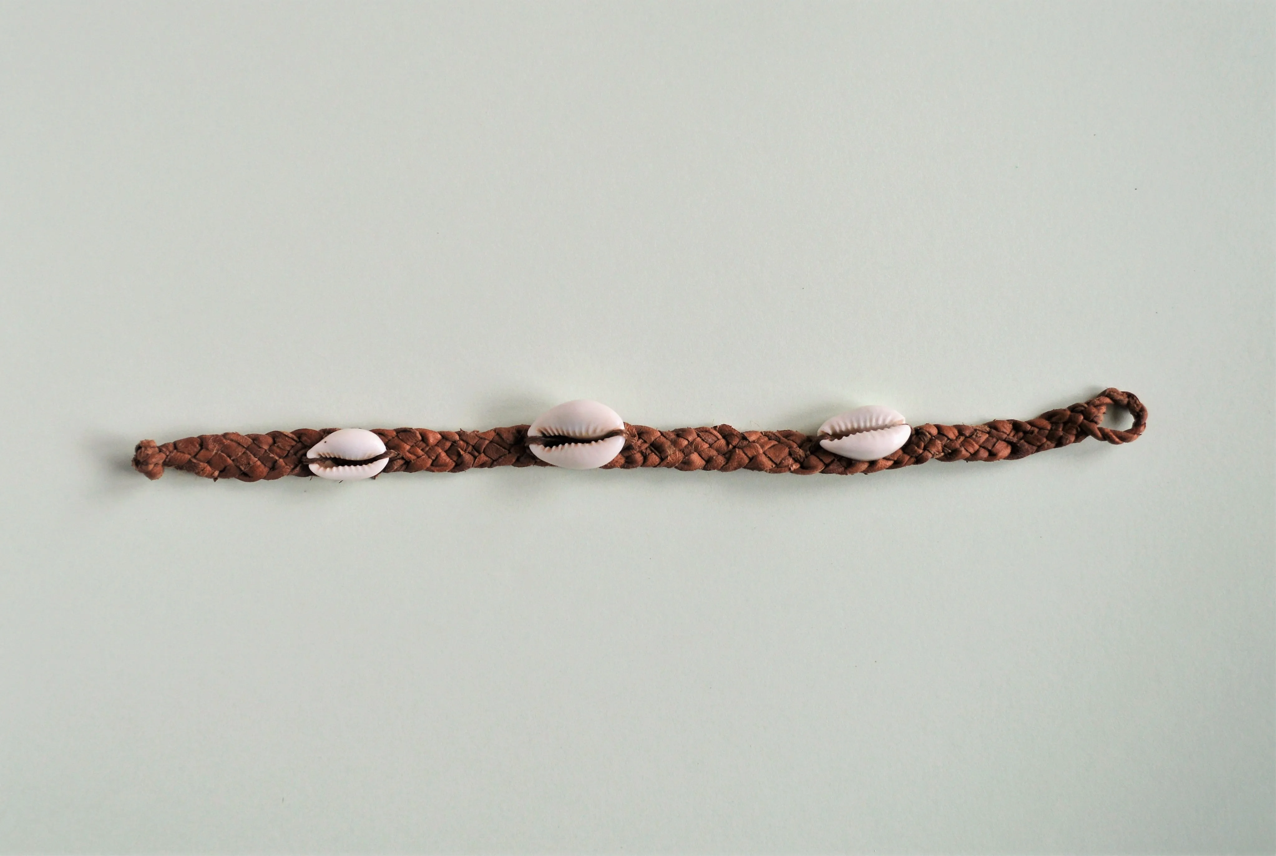 Woven leather bracelet